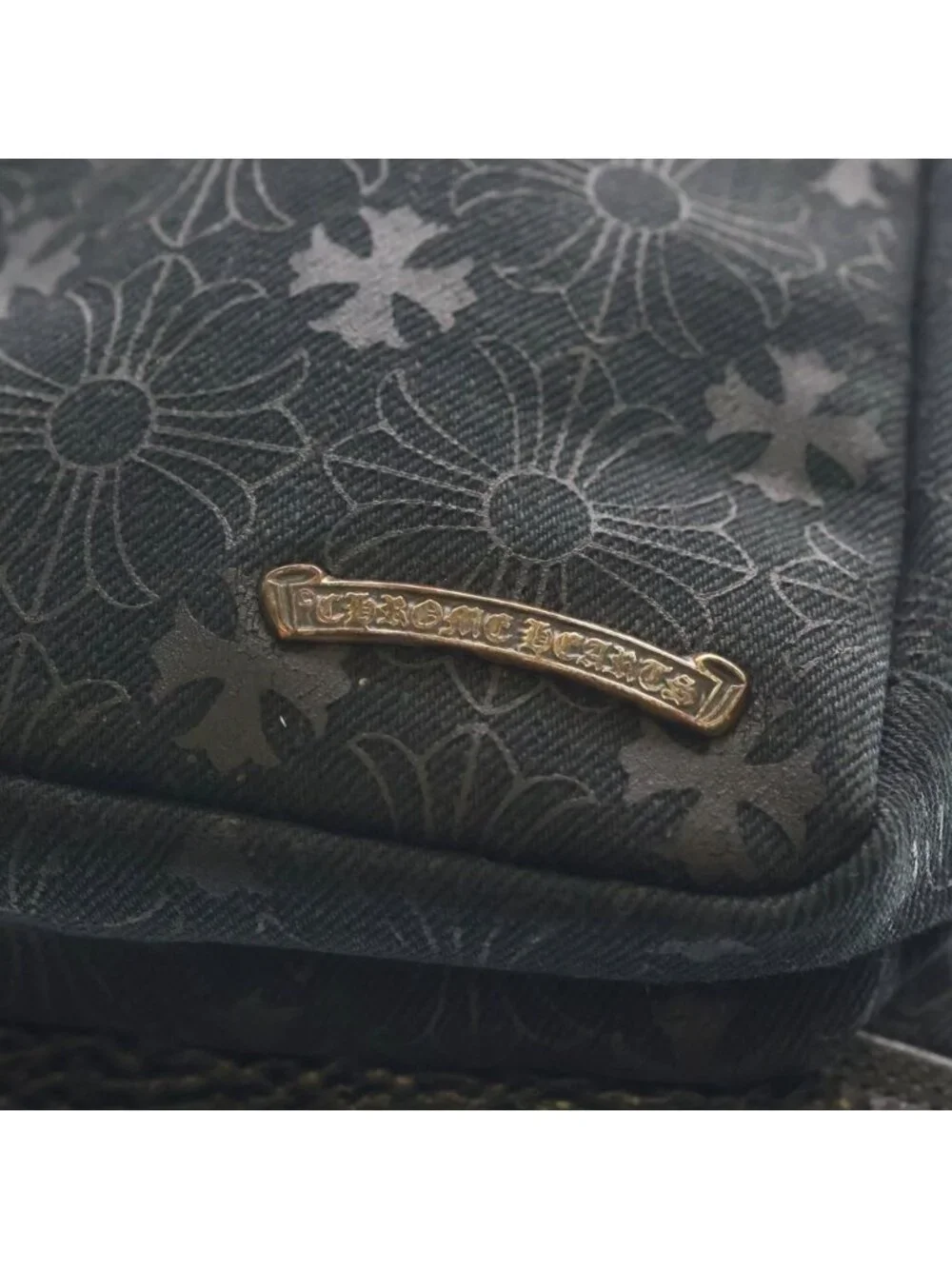 Chrome Hearts Grade Mini CH Plus Denim All Over Pattern Backpack
